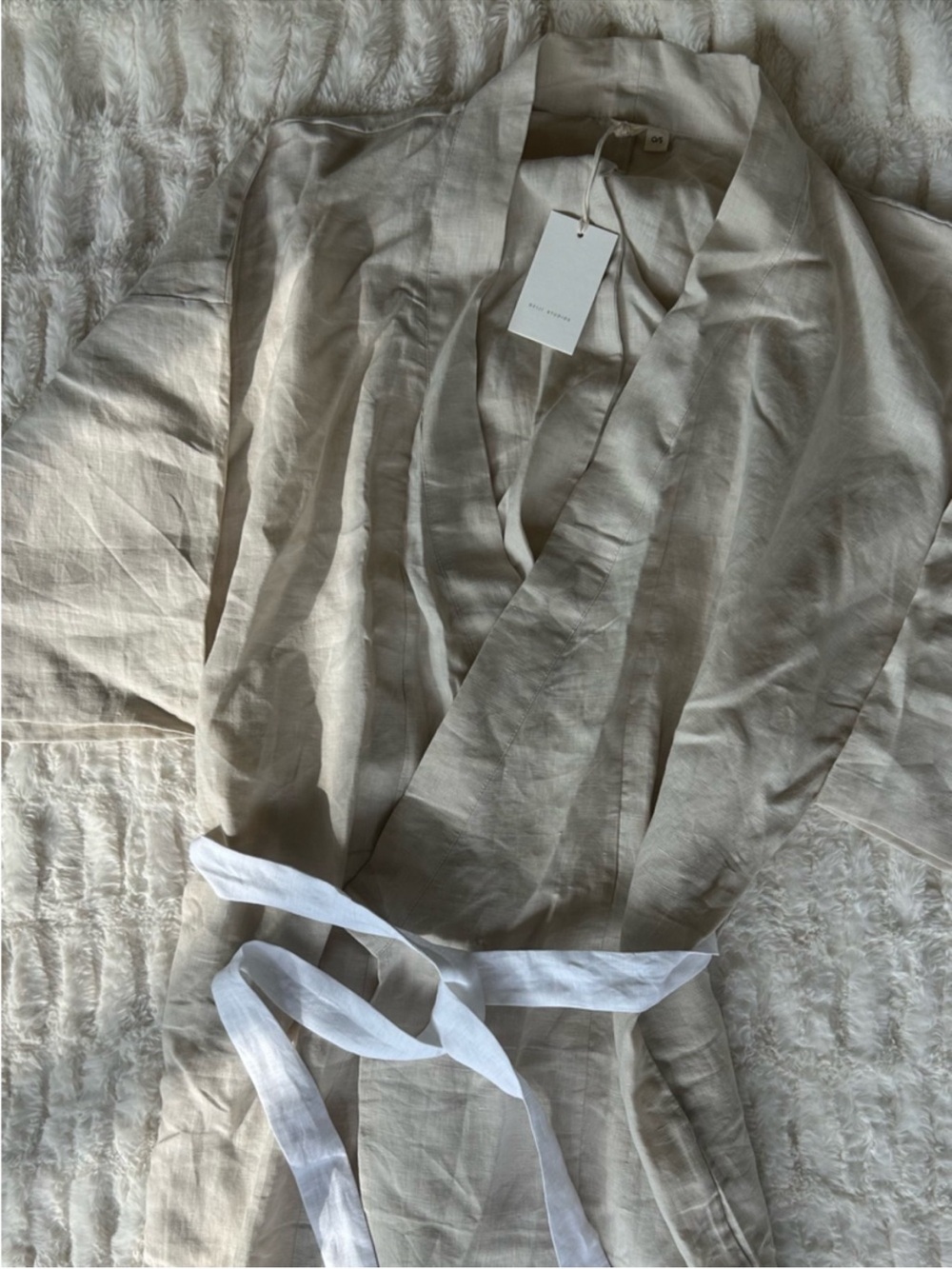 NWT Deiji Studios 02 Kimono in Oatmeal - Picture 8 of 13